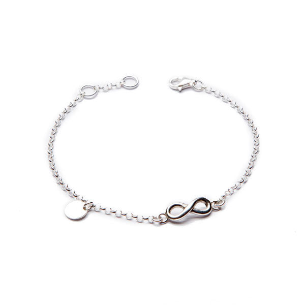 LES POULETTES BIJOUX - Pulsera Infinito Plata 925 y Pedreria Enlace Trenzado - Classics - Rojo : Stéphanie Ducauroix