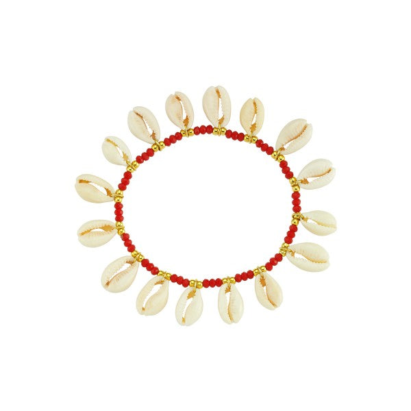 SHELL STONE ANKLET