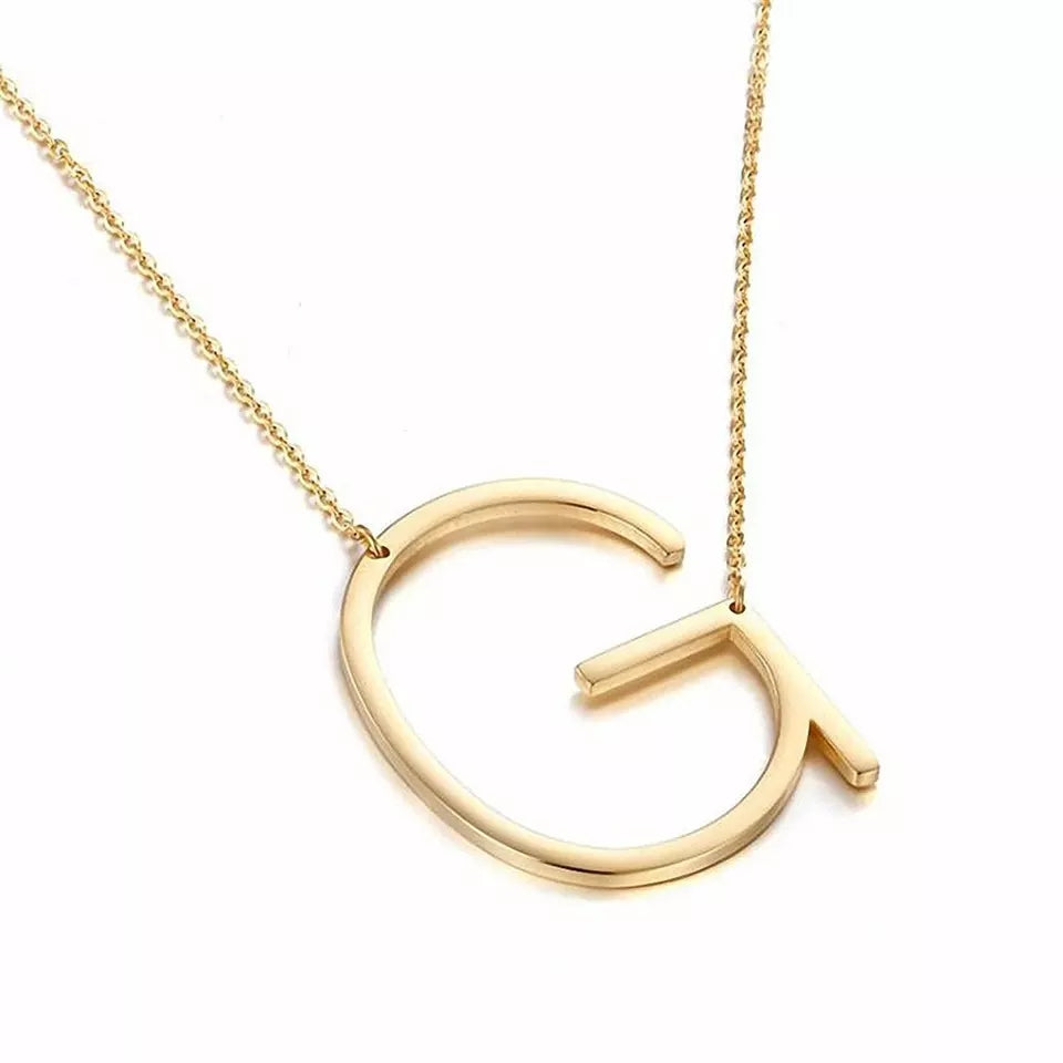 BIG INITIAL NECKLACE