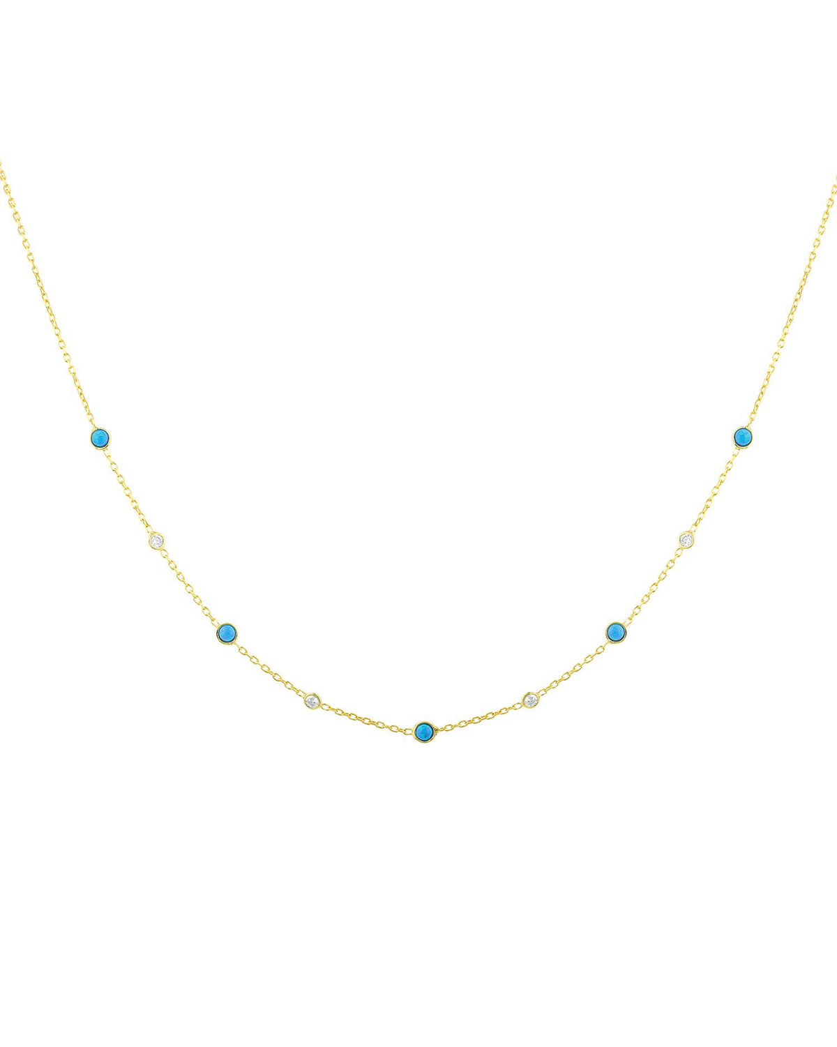 SIMPLE TURQUO NECKLACE